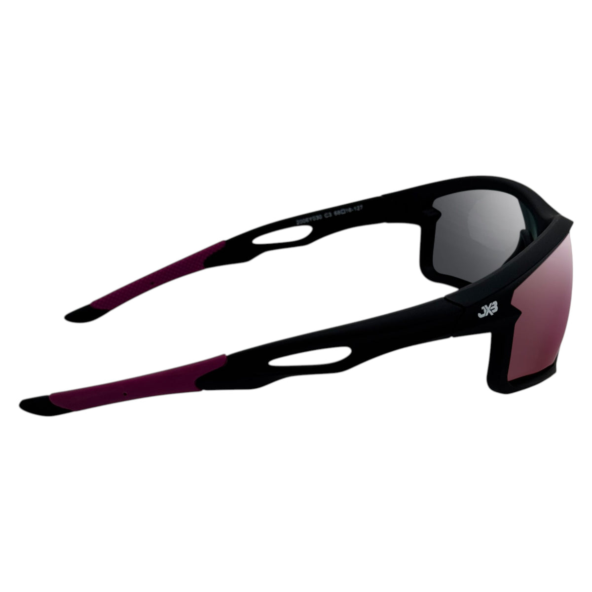 Iktomi Black / Purple Sunglasses with Purple X-Mirror Lens