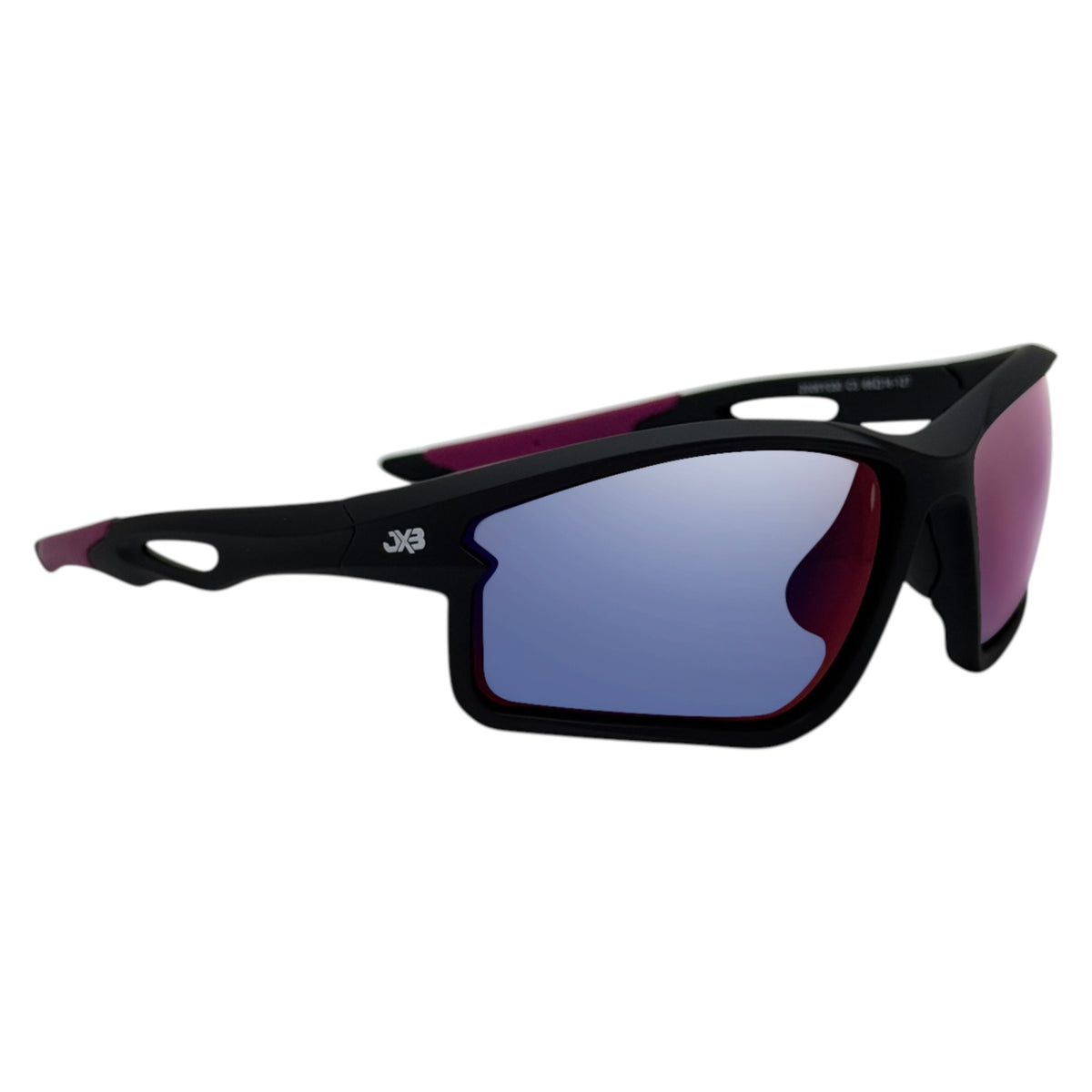 Iktomi Black / Purple Sunglasses with Purple X-Mirror Lens
