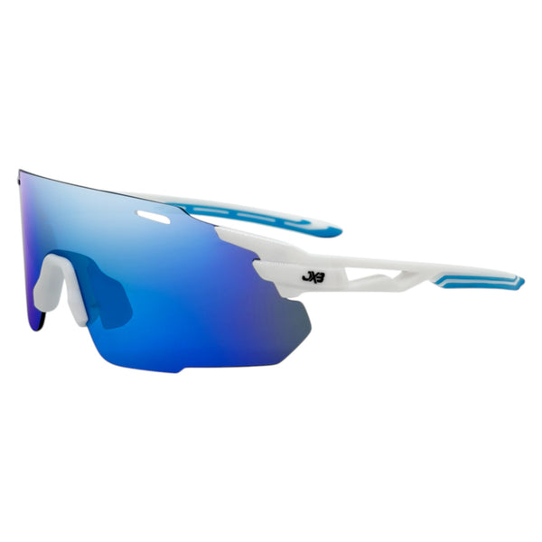 Shisa White / Sky Blue Sunglasses with Blue X-Mirror Lens