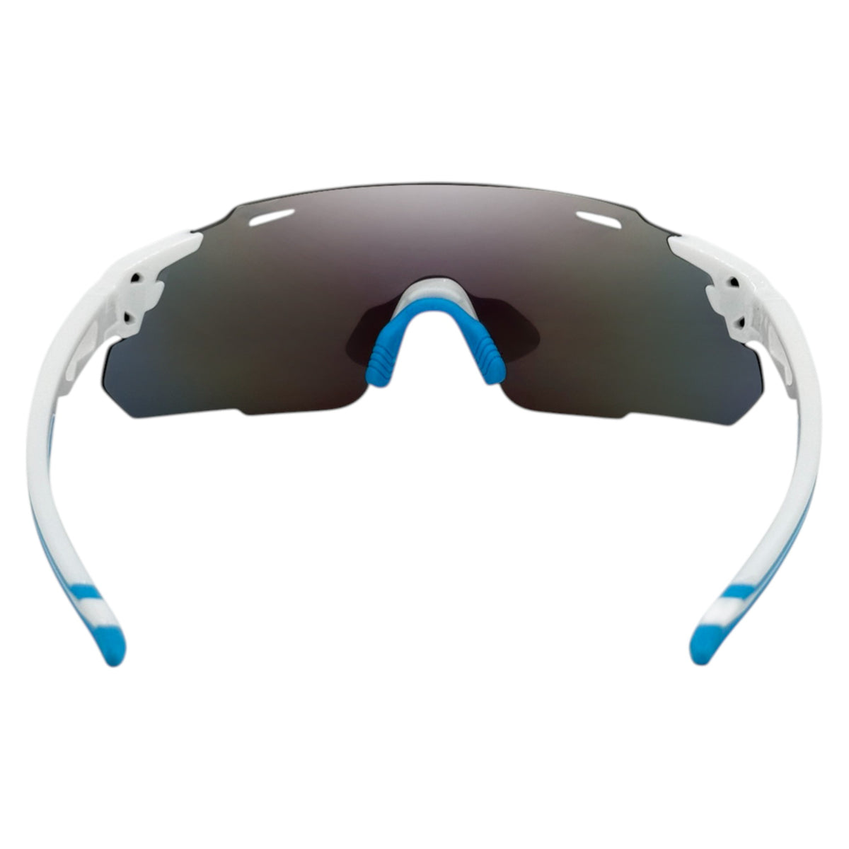 Shisa White / Sky Blue Sunglasses with Blue X-Mirror Lens