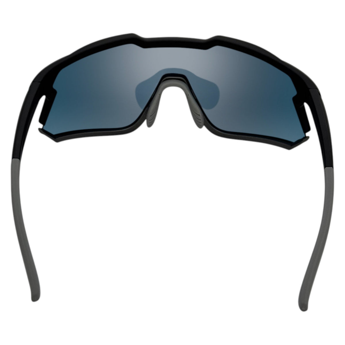 Twin Lens Nixie Black / Charcoal Sunglasses with Red X-Mirror Photochromic Lens and Silver X-Mirror Lens