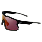 Twin Lens Nixie Black / Charcoal Sunglasses with Red X-Mirror Photochromic Lens and Silver X-Mirror Lens