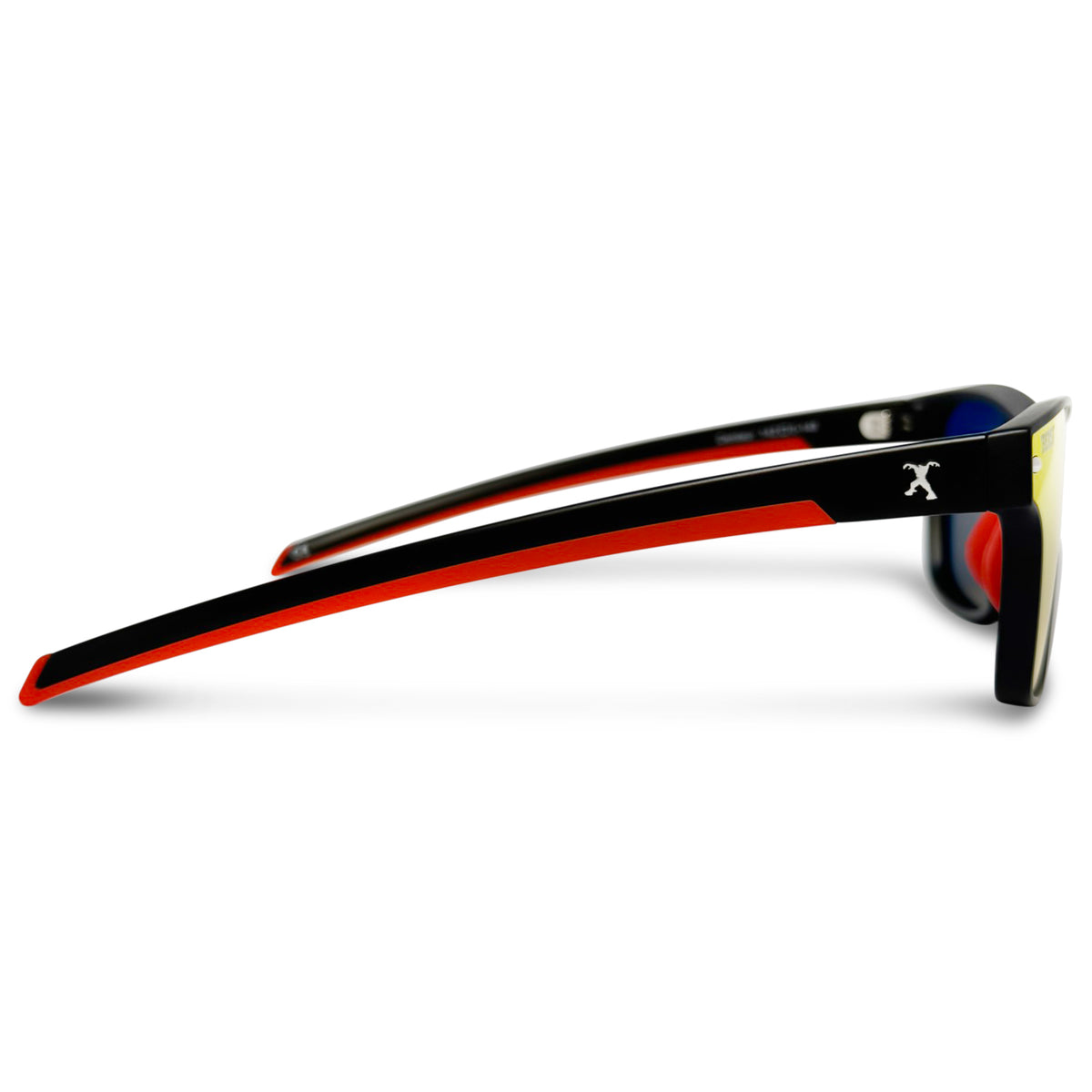 Centaur Black / Red Sunglasses with Red X-Mirror Lens
