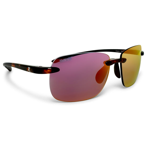 Argos Tortoise Sunglasses with Red X-Mirror Photochromic Lens