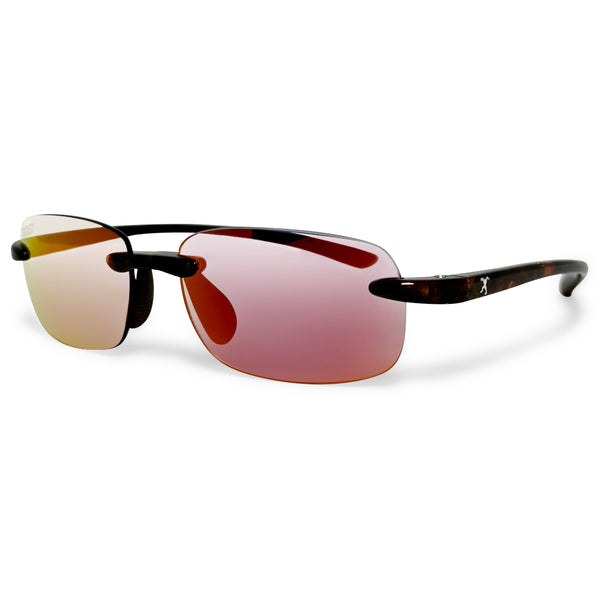 Circe Tortoise Sunglasses with Red X-Mirror Photochromic Lens